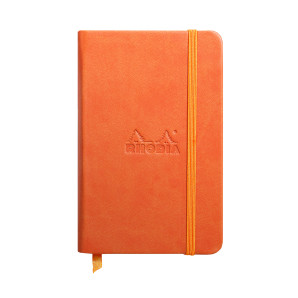 Rhodia Hardcover Notebook - Small - Tangerine - Plain